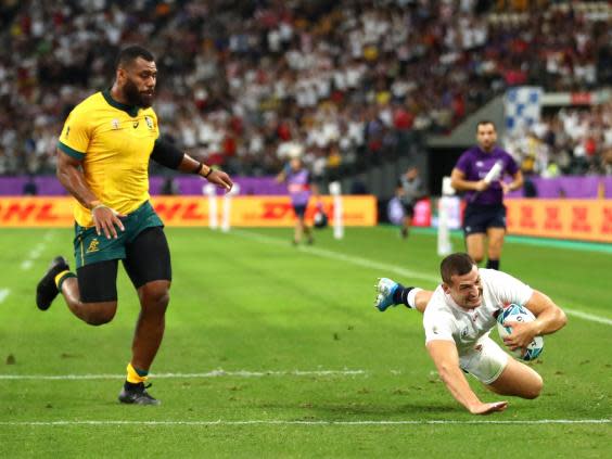 Jonny May's two tries in 180 seconds transformed England's win over Australia (Getty)