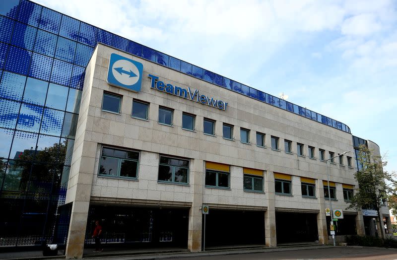 FILE PHOTO: The headquarters of the German company Team Viewer is seen in Goeppingen