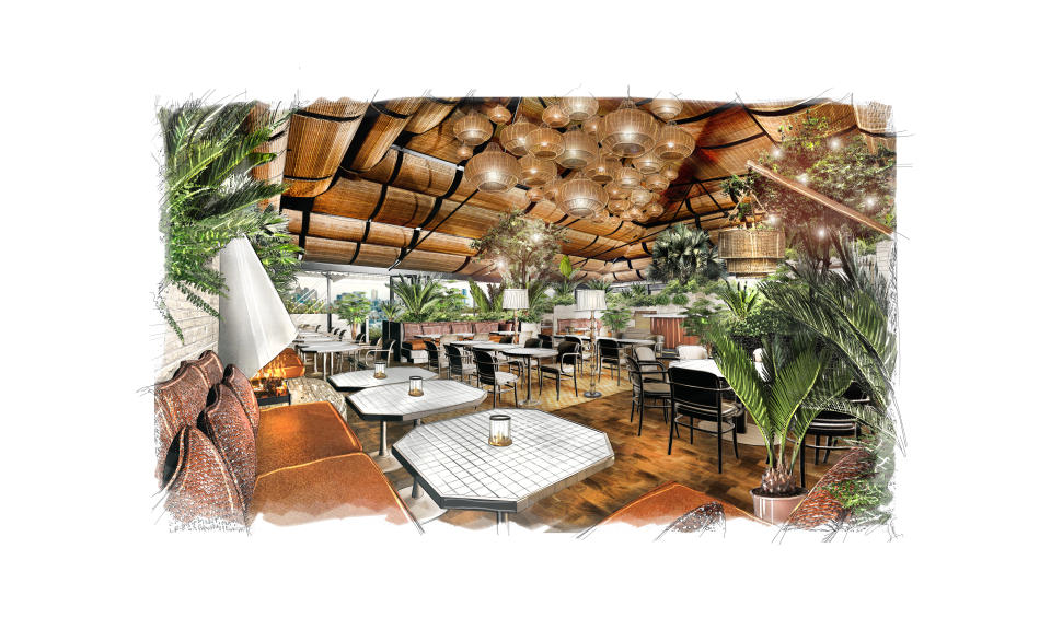 An artist’s impression of Koko’s new roof terrace (Pirajean Lees/PA)