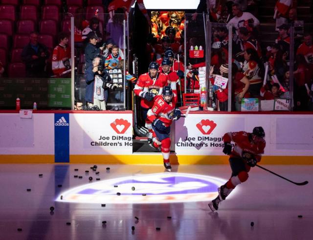 Panthers win home opener, hold off Toronto 3-1 in playoff rematch