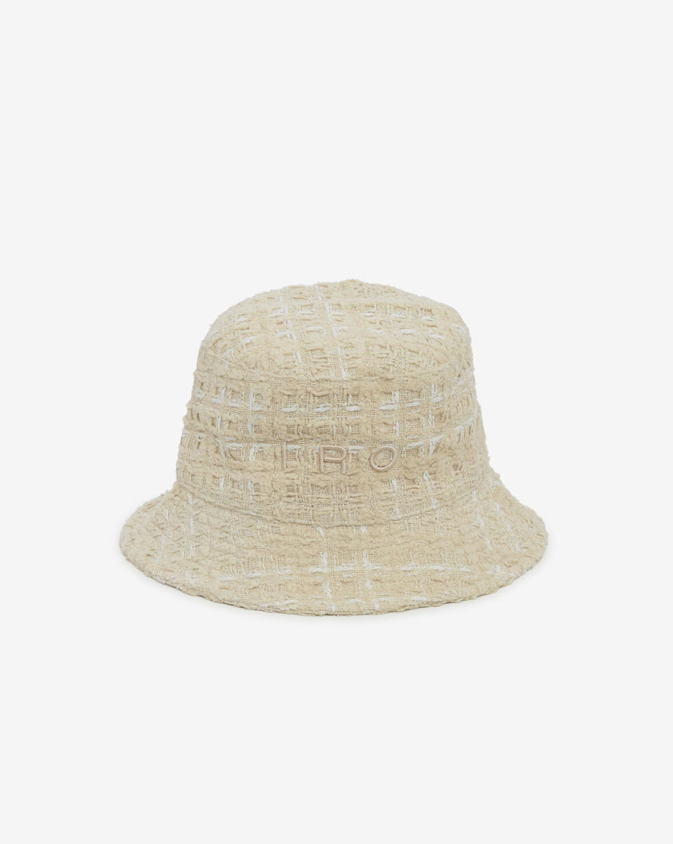 <p><a href="https://www.iroparis.com/us/p/veneto-tweed-bucket-hat-WP123VENETOTW23S_BEI64.html" rel="nofollow noopener" target="_blank" data-ylk="slk:Shop Now;elm:context_link;itc:0;sec:content-canvas" class="link ">Shop Now</a></p><p>Veneto Tweed Bucket Hat</p><p>$175.00</p><p>iroparis.com</p>