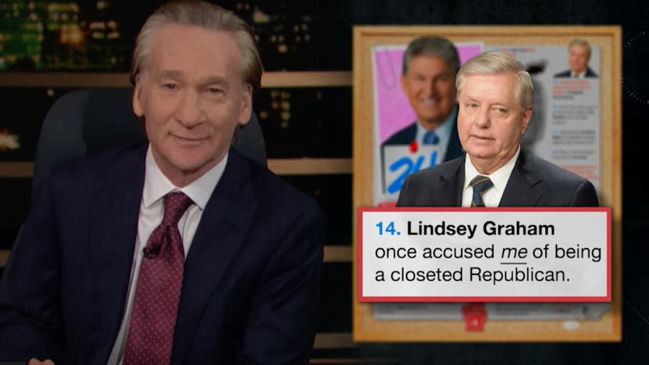 Bill Maher Joe Manchin Lindsey Graham