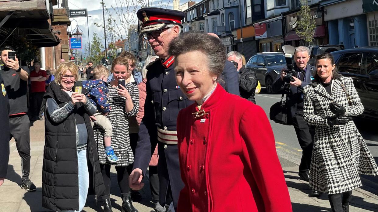 Princess Royal arrives in Sefton