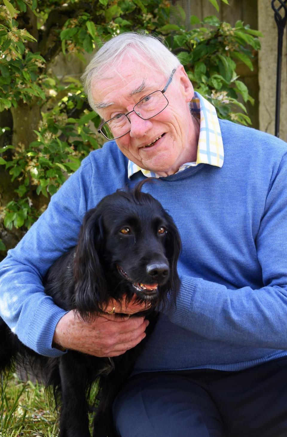 Eastern Daily Press: Mr Fairchild with his dog Prinz
