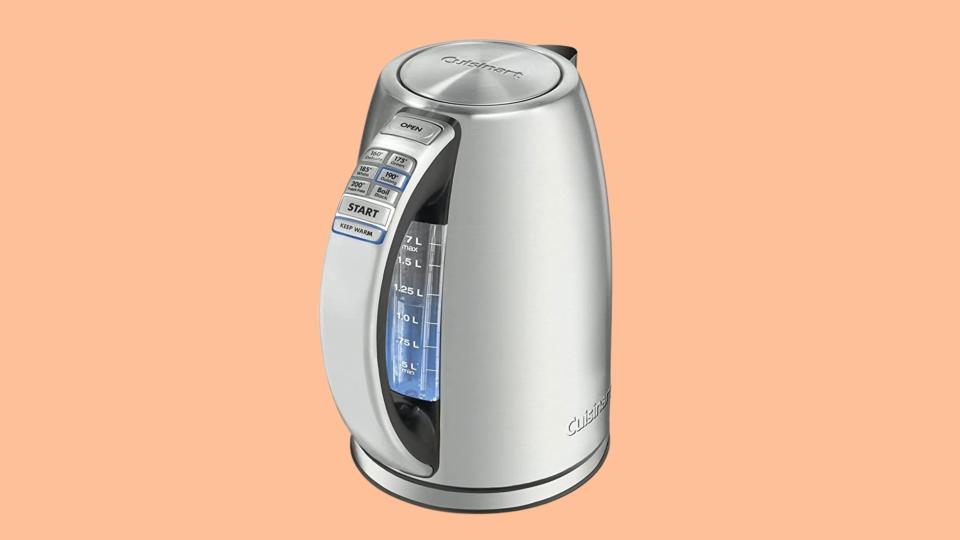 We love the Cuisinart PerfecTemp CPK-17, which earned our top spot for the best electric kettle.