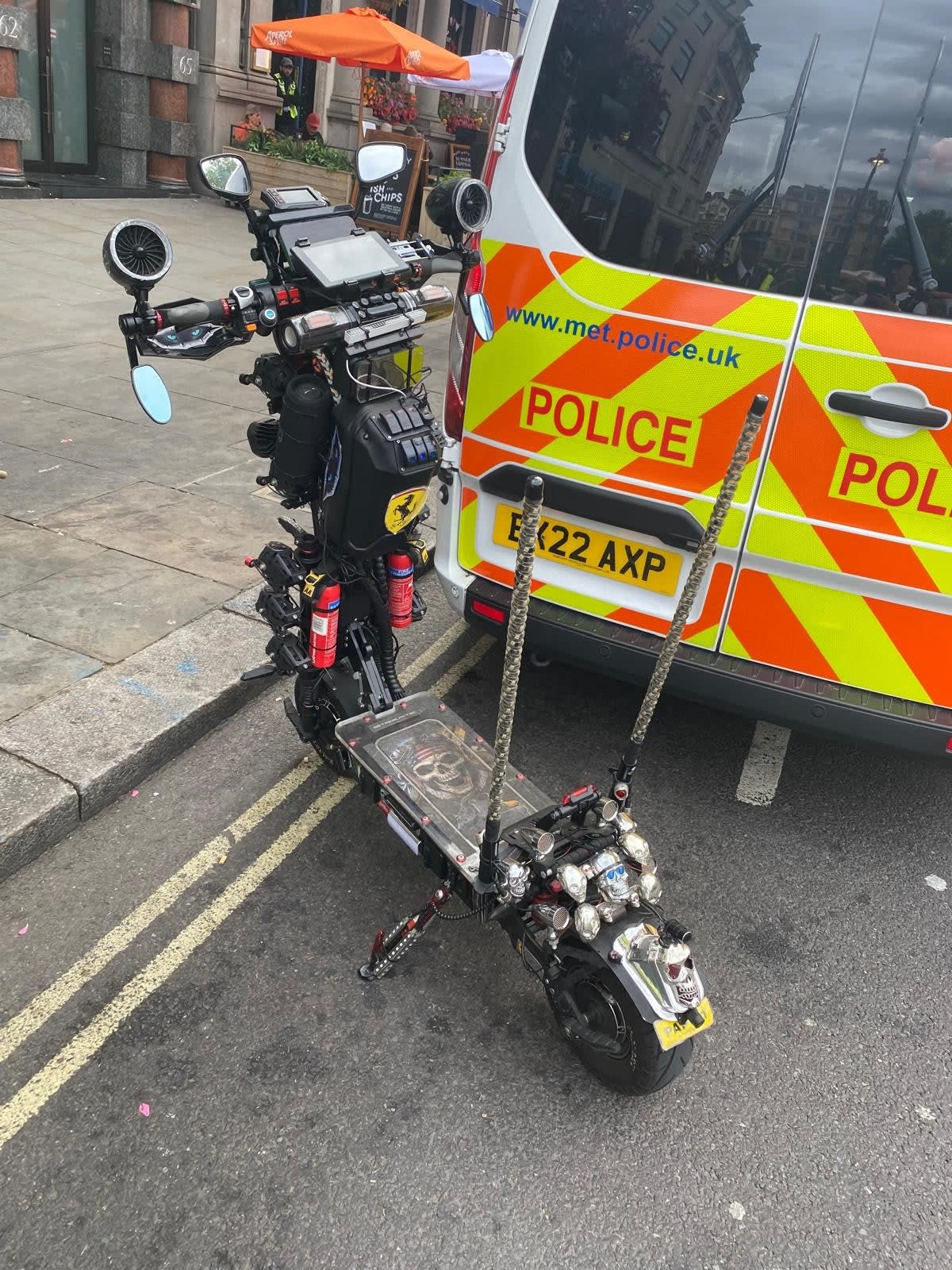 A seized e-scooter (Ross Lydall)