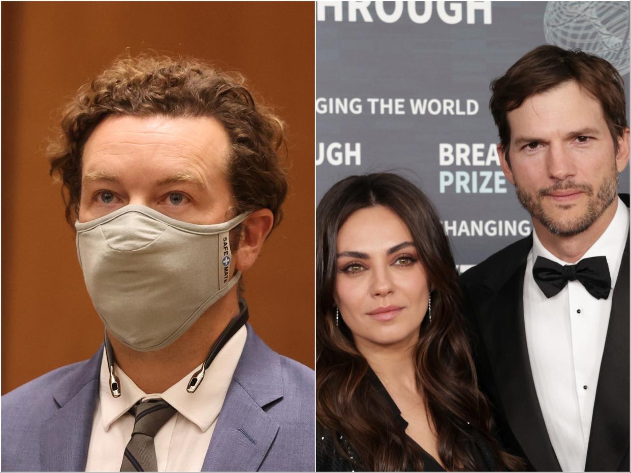 Danny Masterson (left), Mila Kunis and Ashton Kutcher (Getty Images)