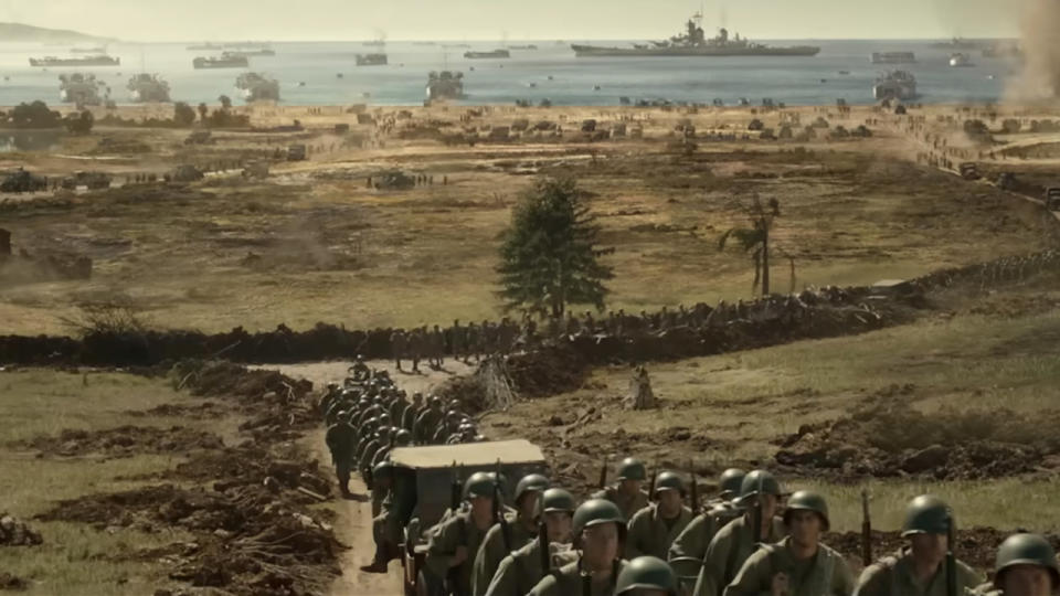 A scene from Hacksaw Ridge