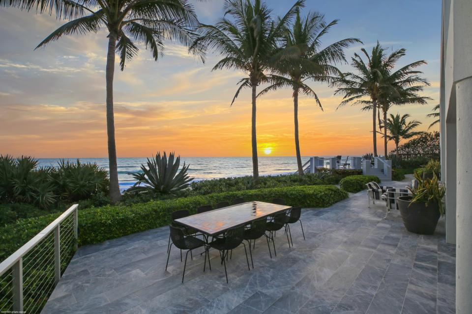 View from Jupiter Island, Florida home sold by Corcoran for $17.5 million. The home was reportedly bought by now retired Alabama head football coach Nick Saba. The home was reportedly bought by now retired Alabama head football coach Nick Saba.