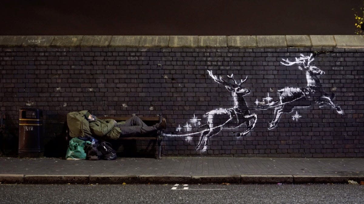 Banksy Birmingham Christmas