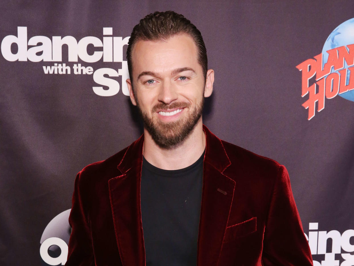 Artem Chigvinstev   attends Dancing With The Stars Season 27 Cast Reveal Red Carpet At Planet Hollywood Times Square at Planet Hollywood Times Square on September 12, 2018 in New York City.  (Photo by Robin Marchant/Getty Images for Buca, Inc.)