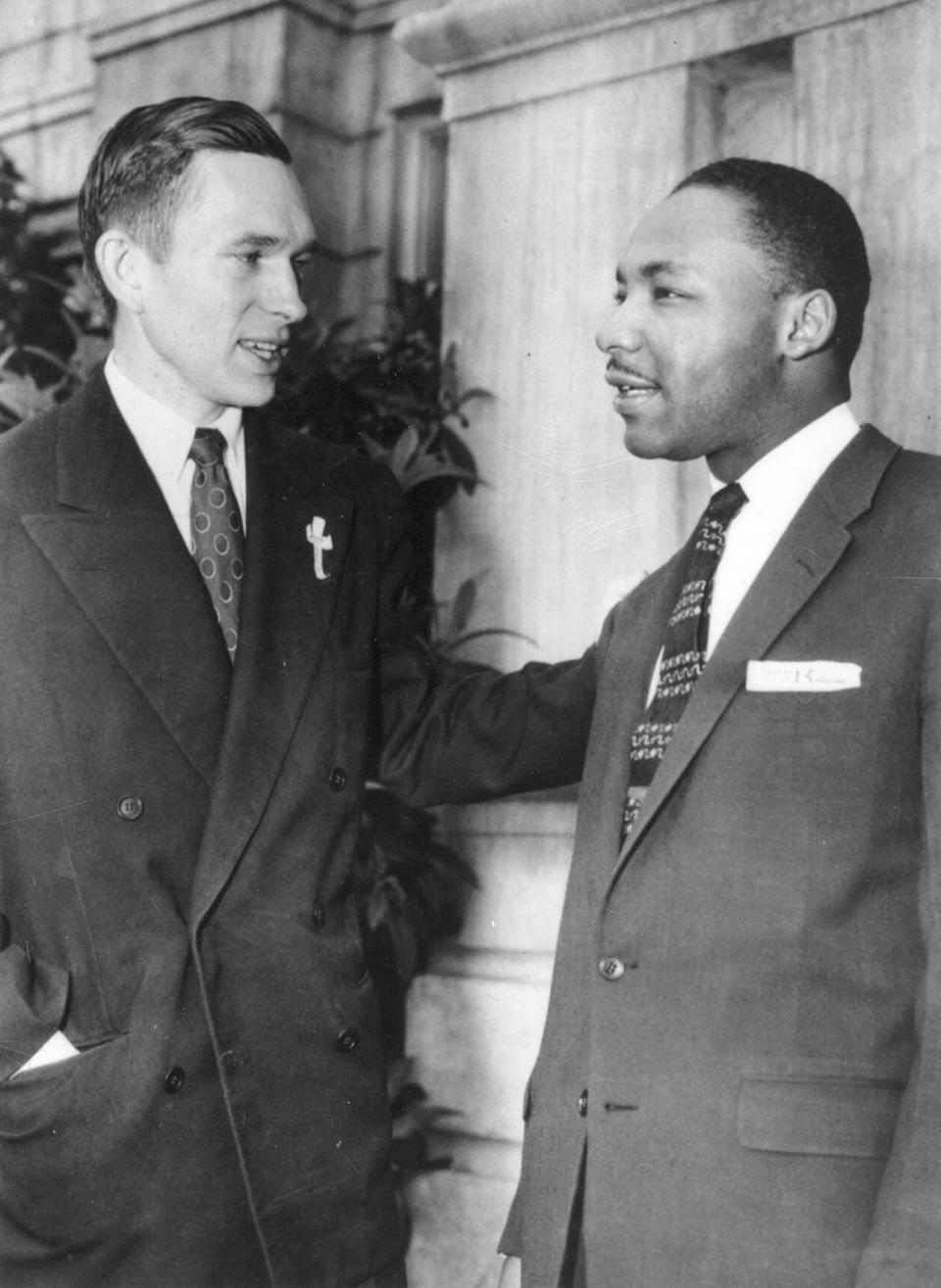 The Rev. Robert Graetz with the Rev. Martin Luther King in Montgomery in the 1950's. Graetz served as a Lutheran minister and led MontgomeryÕs all black Trinity Lutheran Church, and was an early and outspoken advocate of racial equality--he and King became good friends. 