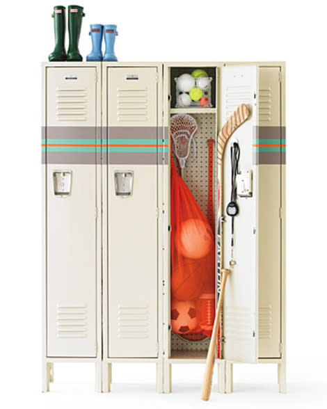 Clutter Control with Lockers