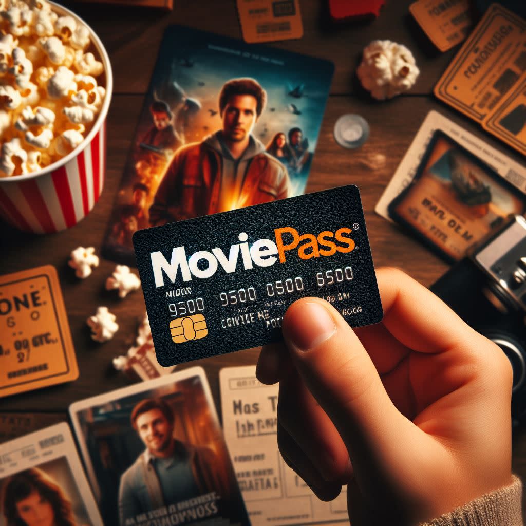 moviepass membership card by bing image creator