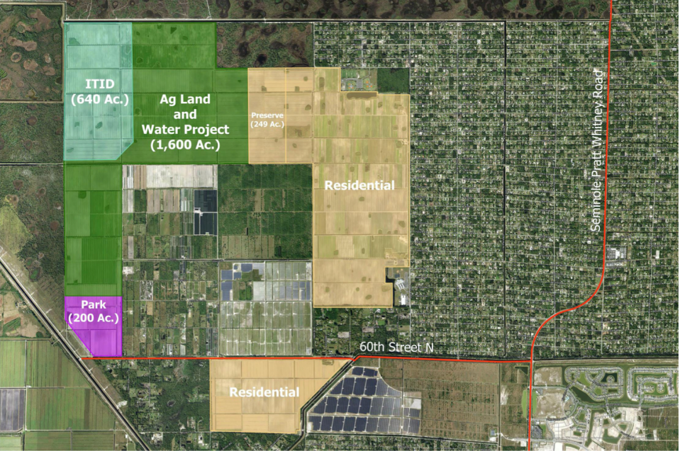 This map shows the 200-acre park near Loxahatchee where GL Homes is willing to build an ATV park. Palm Beach County commissioners are scheduled to vote on a proposed land swap that would make the park happen on Tuesday, Oct. 24.