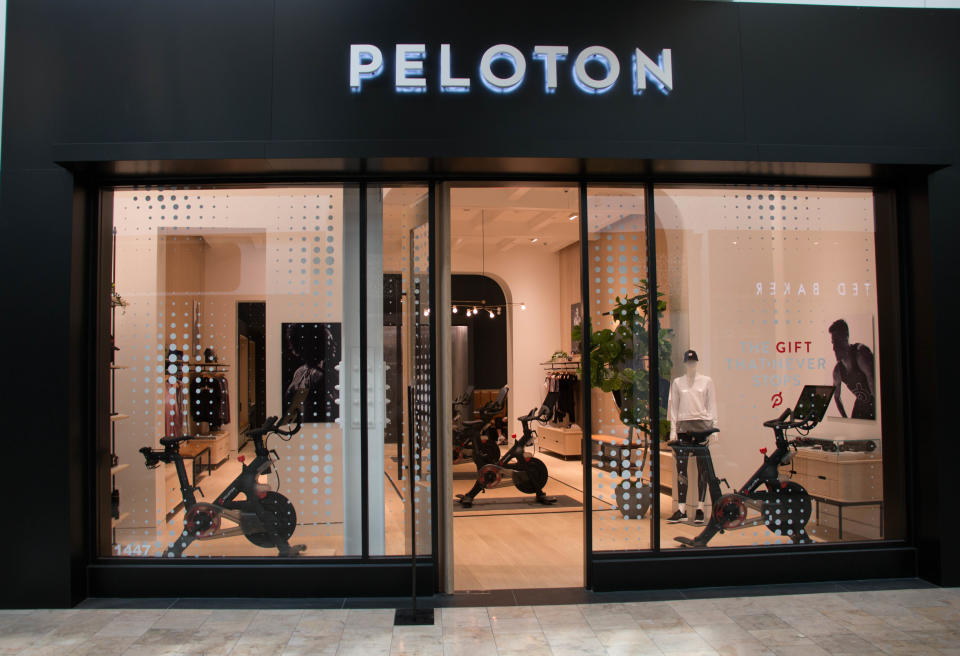 Peloton, which sells exercise bikes and equipment, opened a store in Scottsdale Fashion Square's luxury wing.