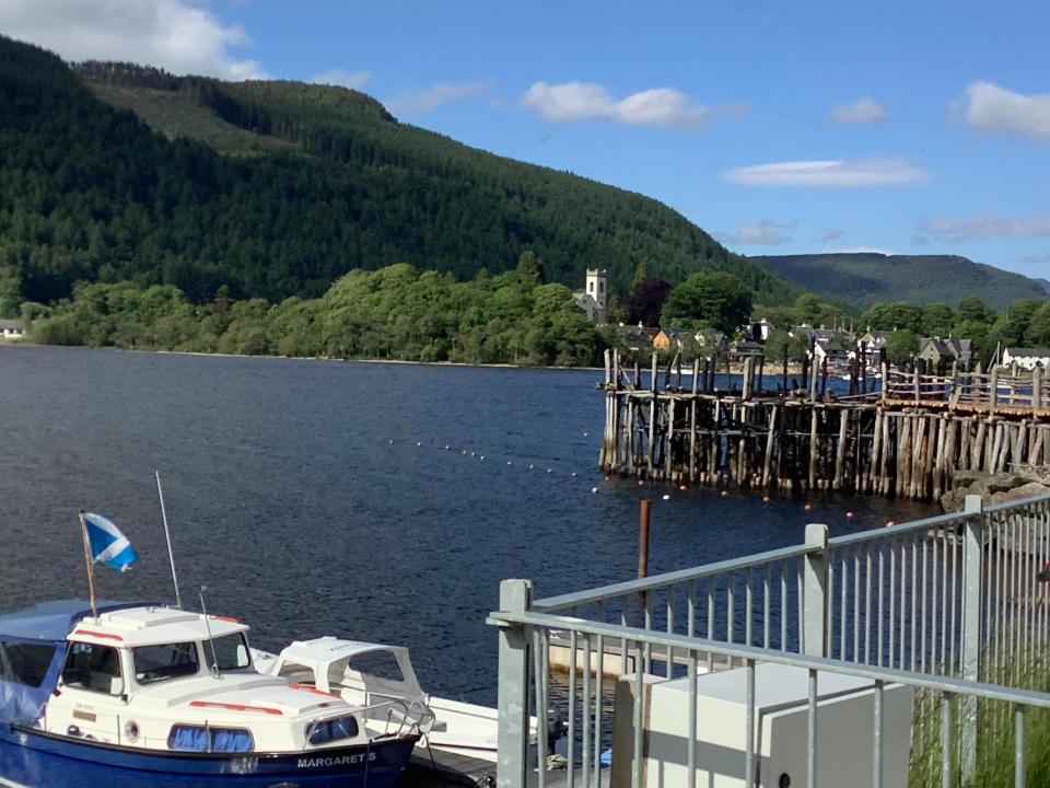 Crannog fire aftermath