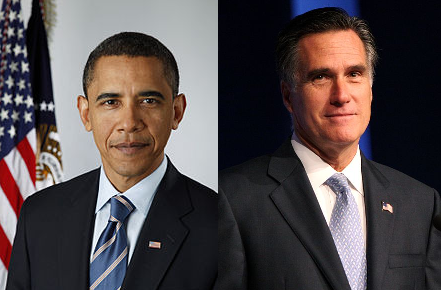 Barack Obama (D) vs. Mitt Romney (R)