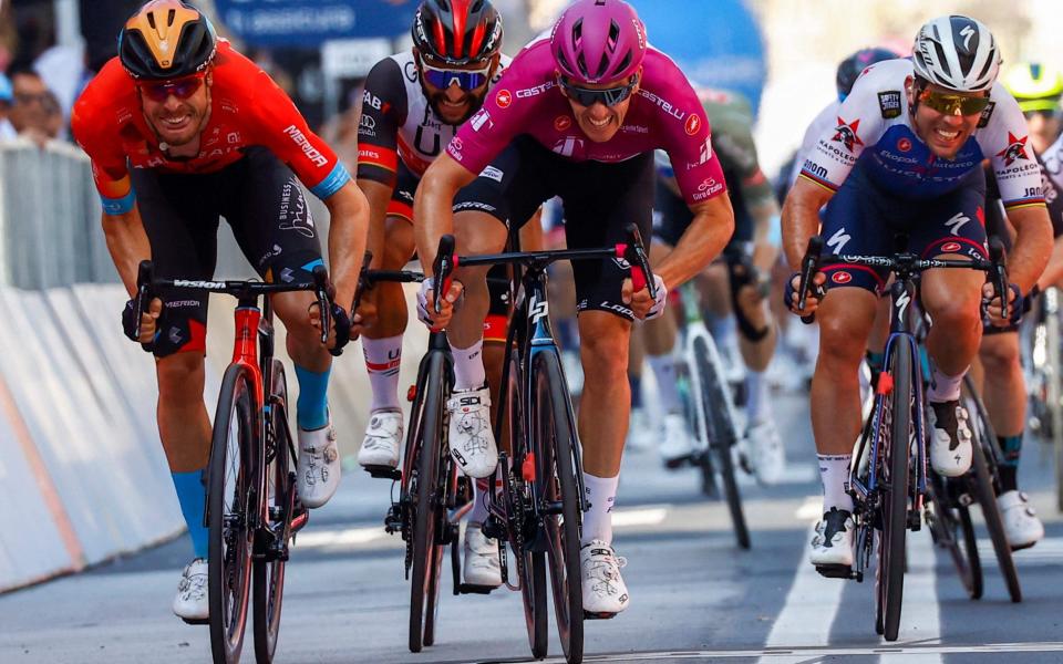 Arnaud Demare emerged victorious for the third time at this year's as the Frenchman tightened his grip on the points jersey - GETTY IMAGES