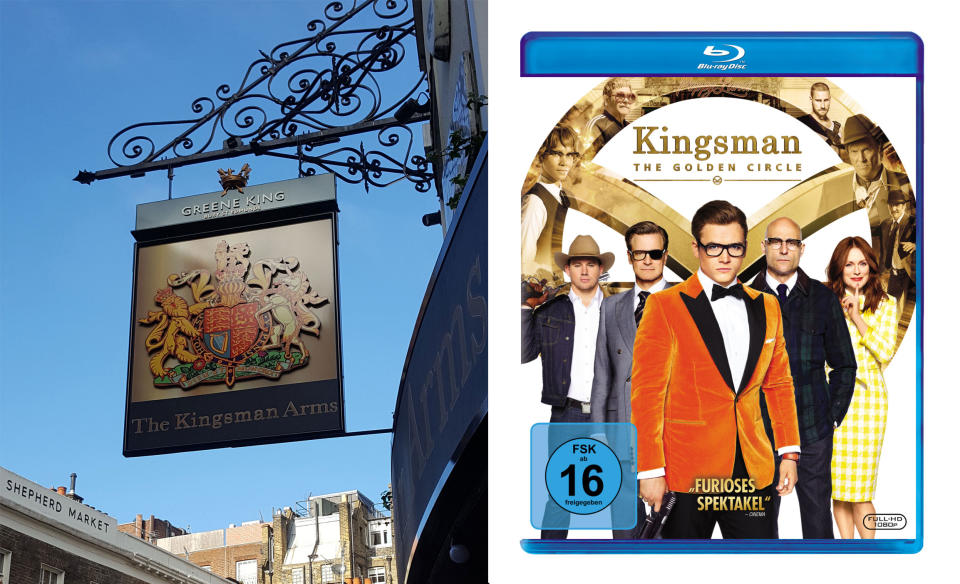 Das Pub Kingsmans Arms heißt eigentlich Kings Arms und ist am Londoner Sheperd Market zu finden (Bild: Yahoo Kino Deutschland/ 20th Century Fox Home Entertainment)