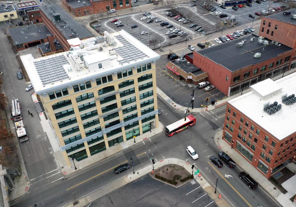 The renovated 93 Centre St. building is eight stories.