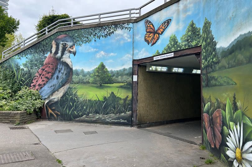 The subway under Tolworth Roundabout, Surbiton, after TfL removed the 'Triassic Tolworth Aquarium' mural