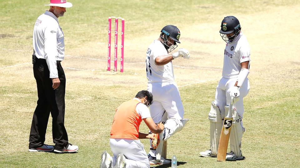 Rishabh Pant, pictured here in action for India at the SCG against Australia.