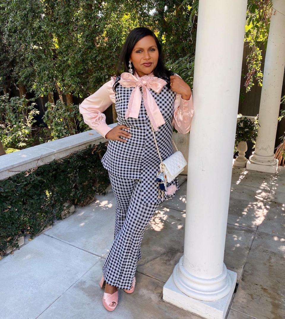 Mindy said the pandemic had been difficult for her because she loves her job and she's also very social. Photo: Instagram/MindyKaling