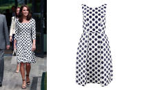 <p>Many may not have been able to afford the Duchess of Cambridge’s £930 Dolce & Gabbana dress that the royal debuted at Wimbledon this year but it didn’t stop the masses from scrambling for similar polka dot styles. In fact, spotted designs were the bestselling dresses of the summer.<br><i>[Photo: Getty/John Lewis]</i> </p>