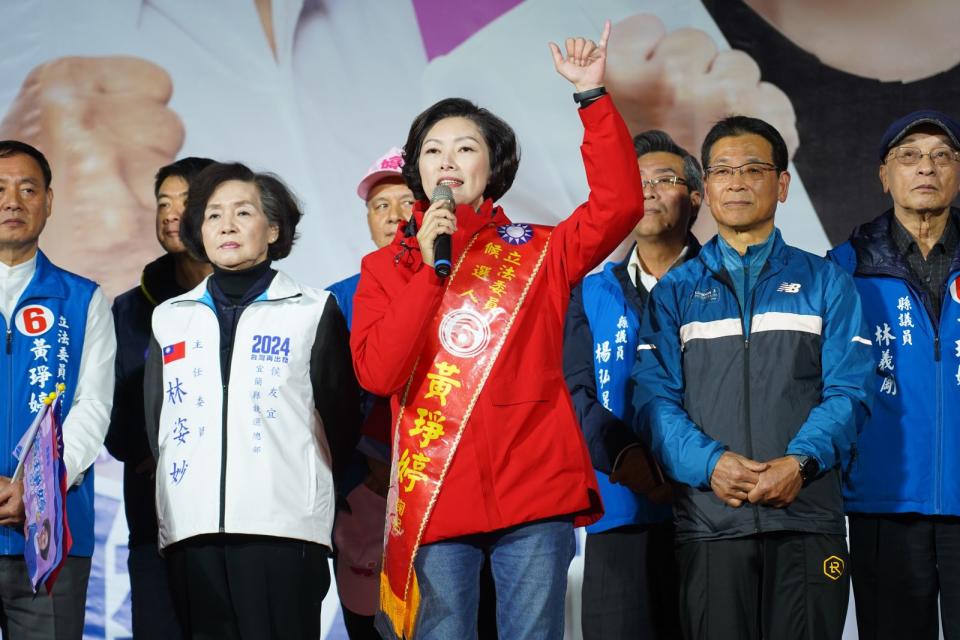 國民黨黃琤婷於宜蘭立委競選期間，多次質疑前立委陳歐珀與imB詐團關係。資料照片／林泊志攝