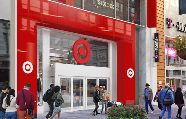 The entrance of Target’s store in New York’s Herald Square. - Credit: Courtesy photo