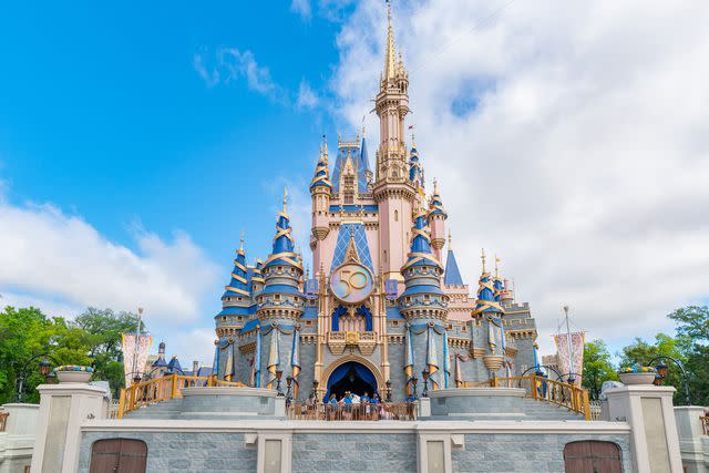 <p>AaronP/Bauer-Griffin/GC Images</p> Cinderella's Castle at Magic Kingdom in Walt Disney World, Orlando, Florida