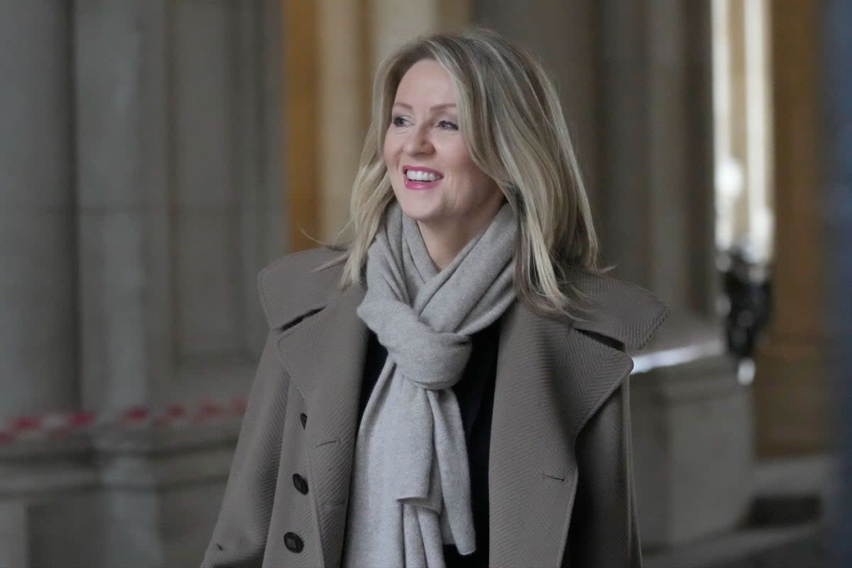 Esther McVey, Minister of State at Cabinet Office arrives for a Cabinet meeting (AP)