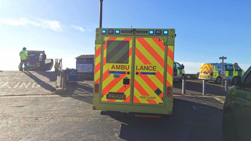 Ambulance crews at Southend