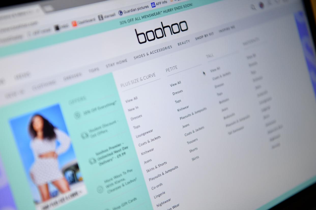 <p>Ms Creasy is calling on retailers such as Boohoo to remove the lender schemes from their websites</p> (AFP via Getty Images)