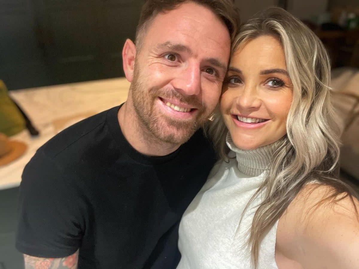 Richie Myler and Stephanie Thirkill: their relationship became public knowledge in May  (Helen Skelton / Instagram)