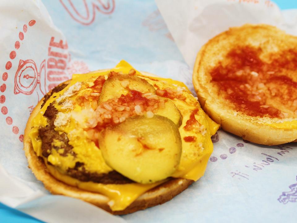 mcdonalds double cheeseburger