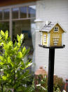 <p> This little yellow home is perfect for small visiting birds and adds a whimsical charm to any plot. We adore the miniature details, from the trellis and window frames to the adorable scalloped roof. </p> <p> Raised up on a stand, it&apos;s kept safely out of harm&apos;s way, without taking up too much room. Plus, its freestanding nature means its super versatile &#x2013; simply pop along the back of a border or in a quiet spot near your patio for a splash of sunny color. </p>