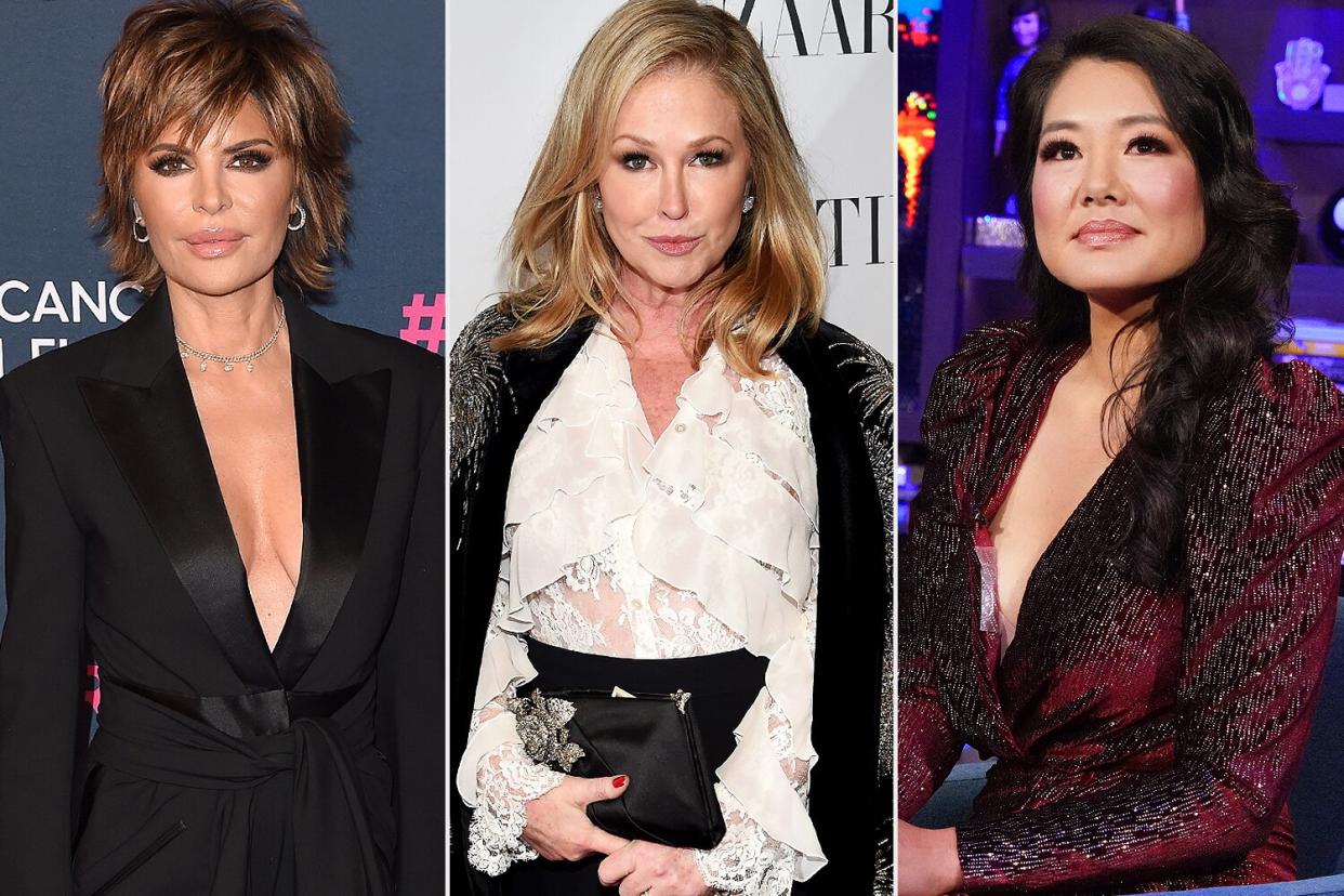 lisa rinna, kathy hilton, Costar Crystal Kung Minkoff