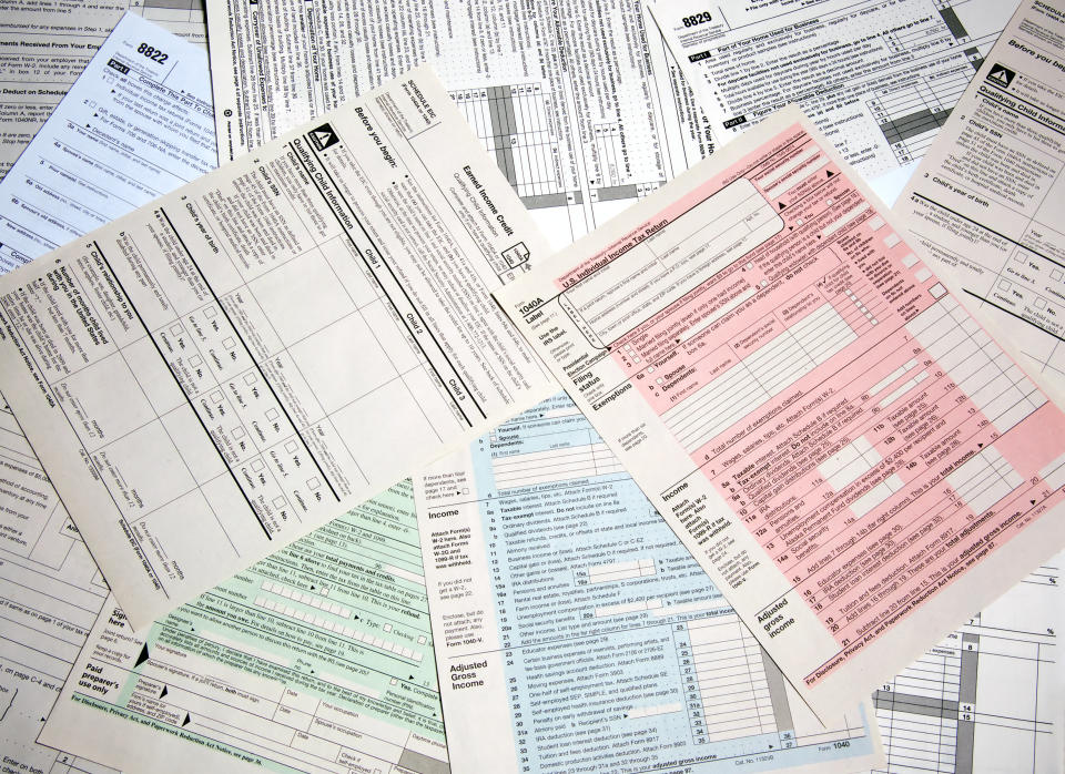 Array of forms from IRS