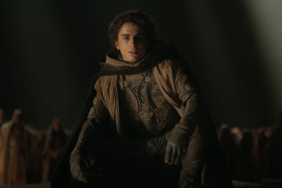 Dune core: Timothée Chalamet wearing a stillsuit in the upcoming ‘Dune: Part Two’ (Warner Bros)