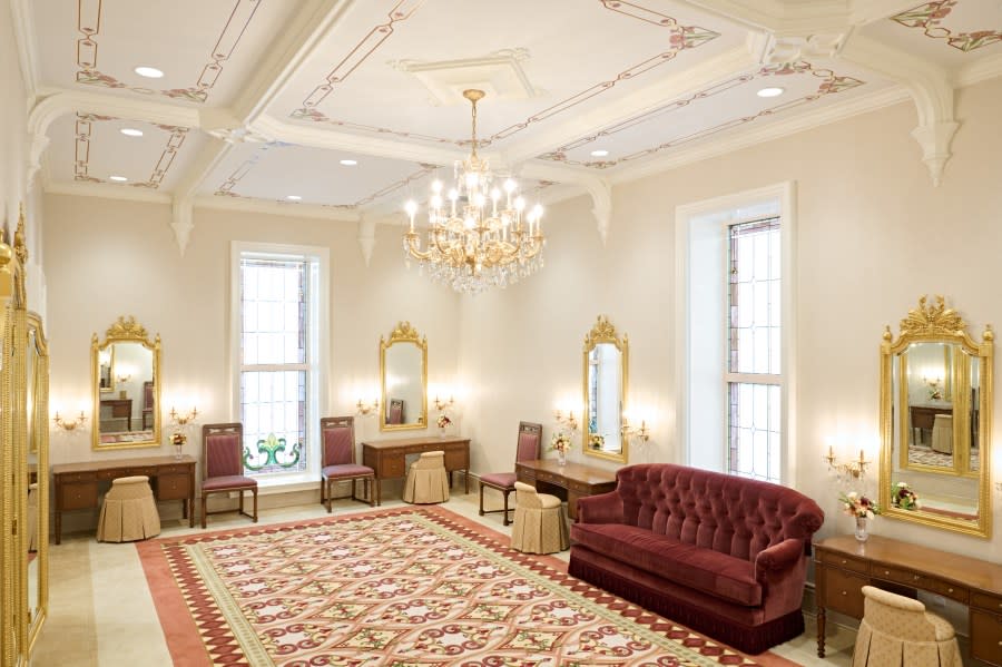 An undated photo of the interior of the Taylorsville Utah Temple. The Church of Jesus Christ of Latter-day Saints announced that public tours of the Taylorsville Utah Temple would begin on Saturday, April 13, 2024, and continue through May 18, 2024. 