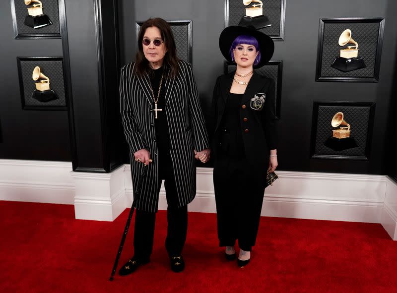 62nd Grammy Awards – Arrivals – Los Angeles, California, U.S., January 26, 2020 - Ozzy Osbourne and Kelly Osbourne