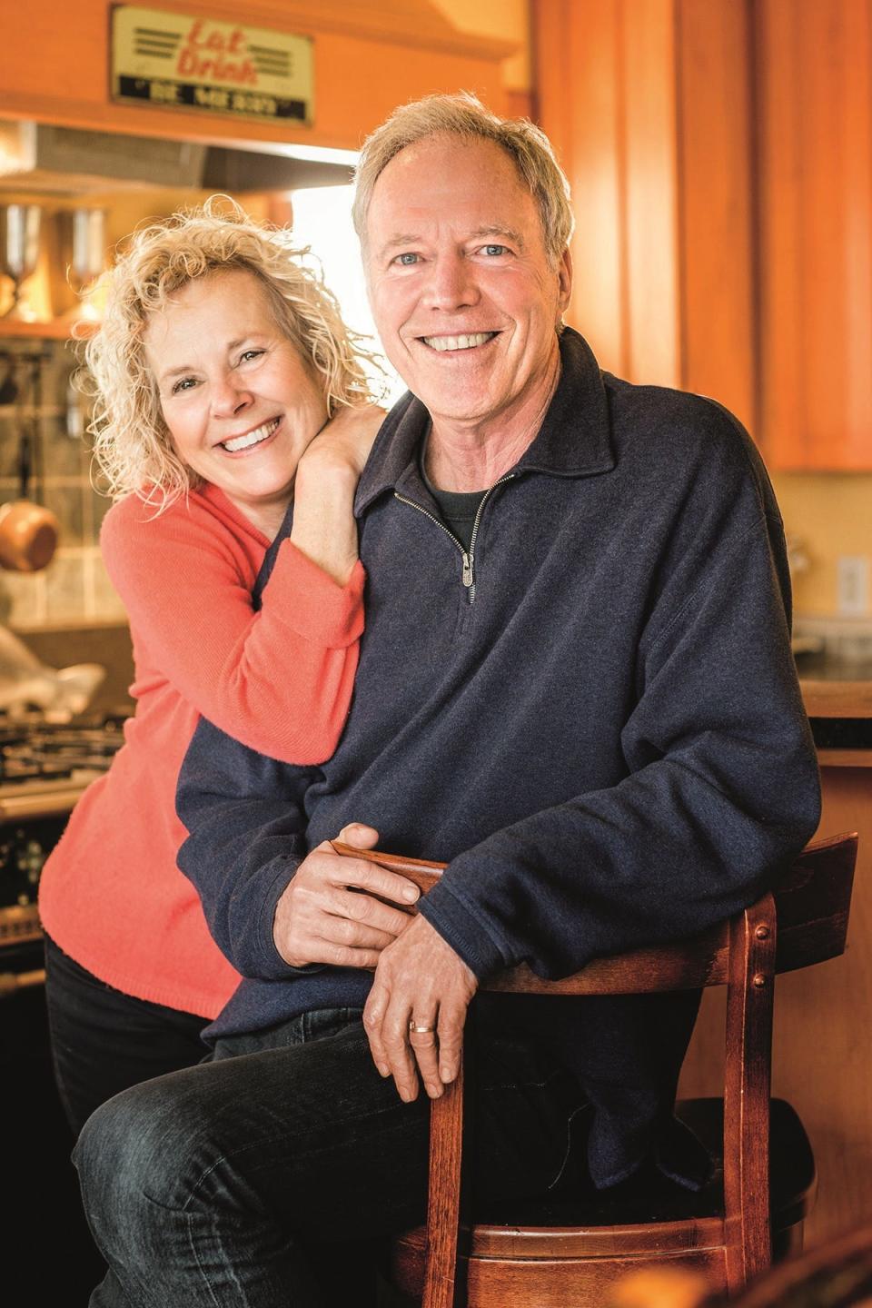 In this 2018 file photo, Blue Mountain Bistro-to-Go co-owners Mary Anne and Richard Erickson celebrate their 25th anniversary in the food business with their book, "Feel Good Food."