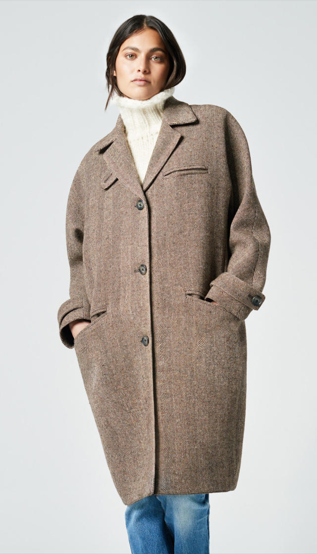 Eddie Bauer S p Women's Brown Leather Coat Heavy Warm Lined Vintage Boho  Cute