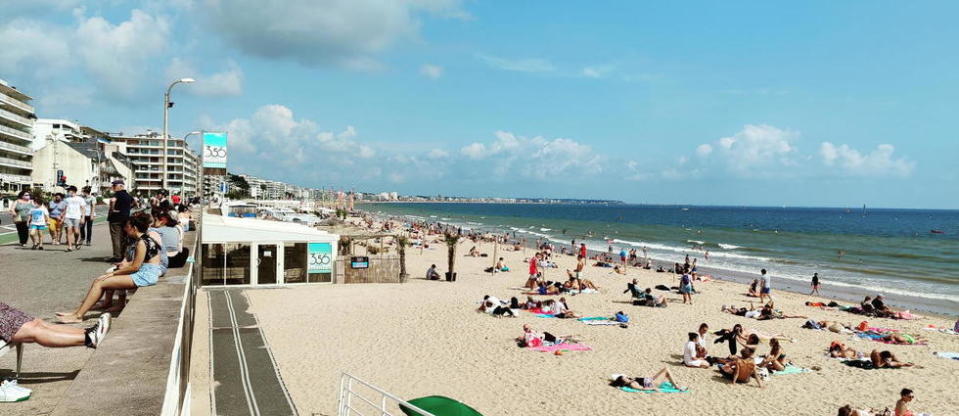 Vue de La Baule en Loire-Atlantique.
