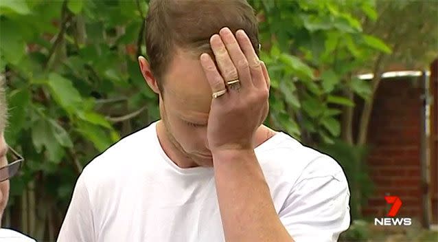 Mr Clarke is devastated by his wife's death and now wears her wedding ring. Source: 7 News