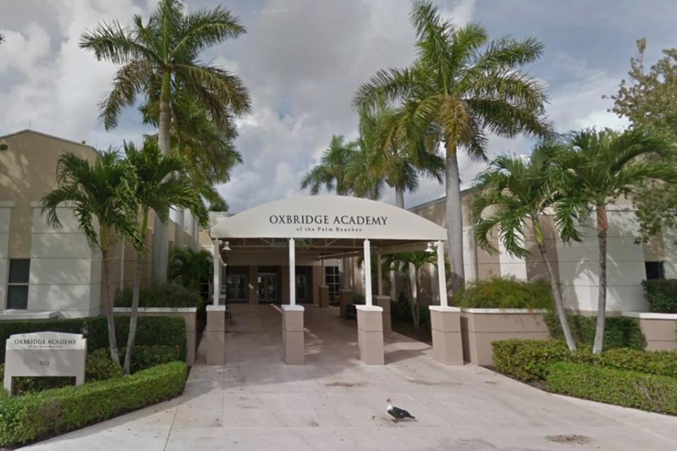 Trump complained that he was looking forward to the ceremony at Oxbridge Academy in Palm Beach, Florida. Google Maps