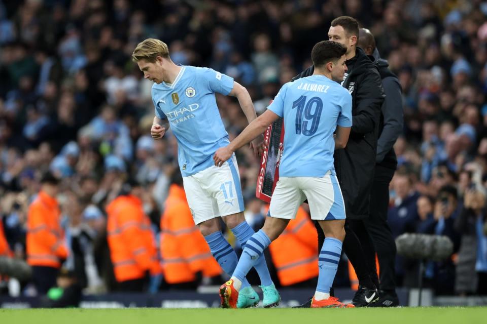 Kevin De Bruyne returned after his 149-day injury absence (Getty Images)