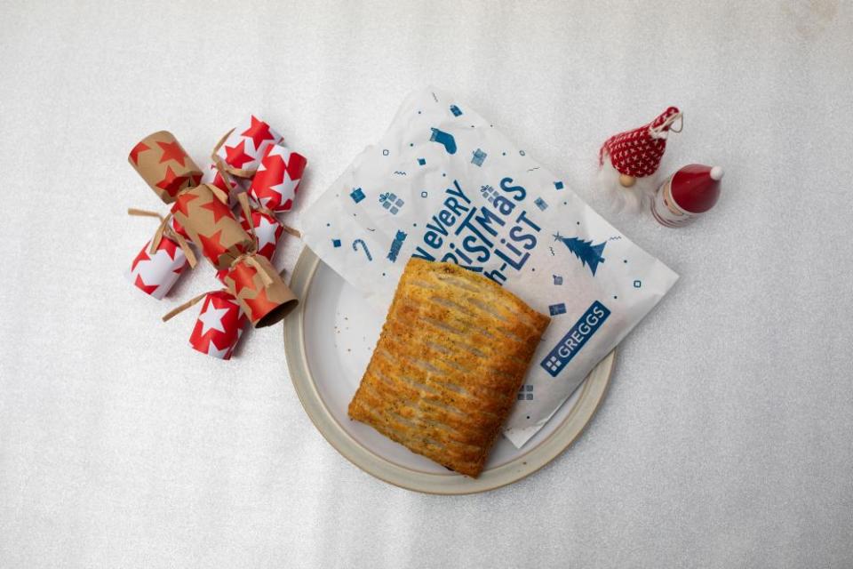 Greggs festive bake.